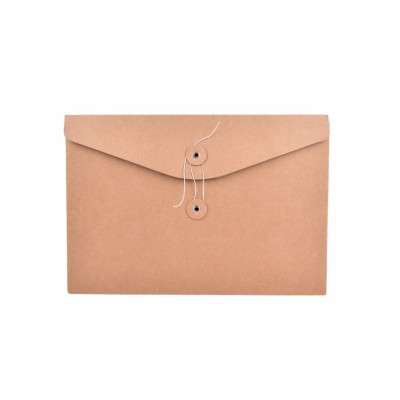 Merchant's Notebook Kraft Paper Pocker Business Card Holder Standard & Passport Style File Folder With String